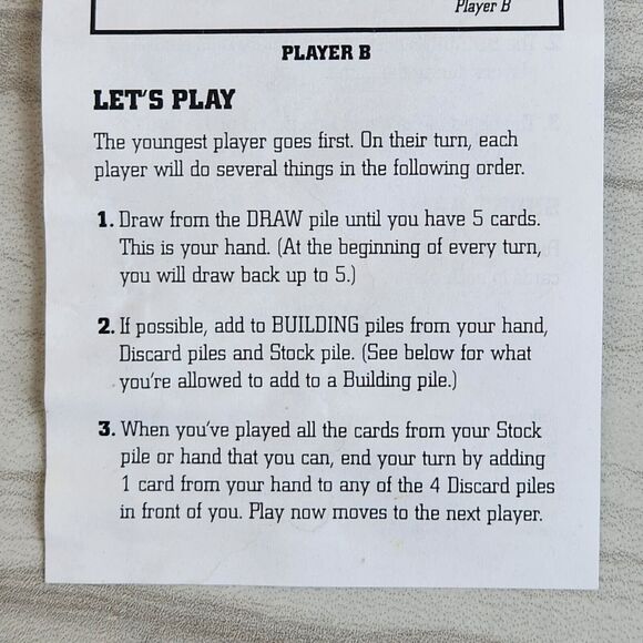 Skip-Bo Card Game Mattel 2011 - Picture 11 of 11